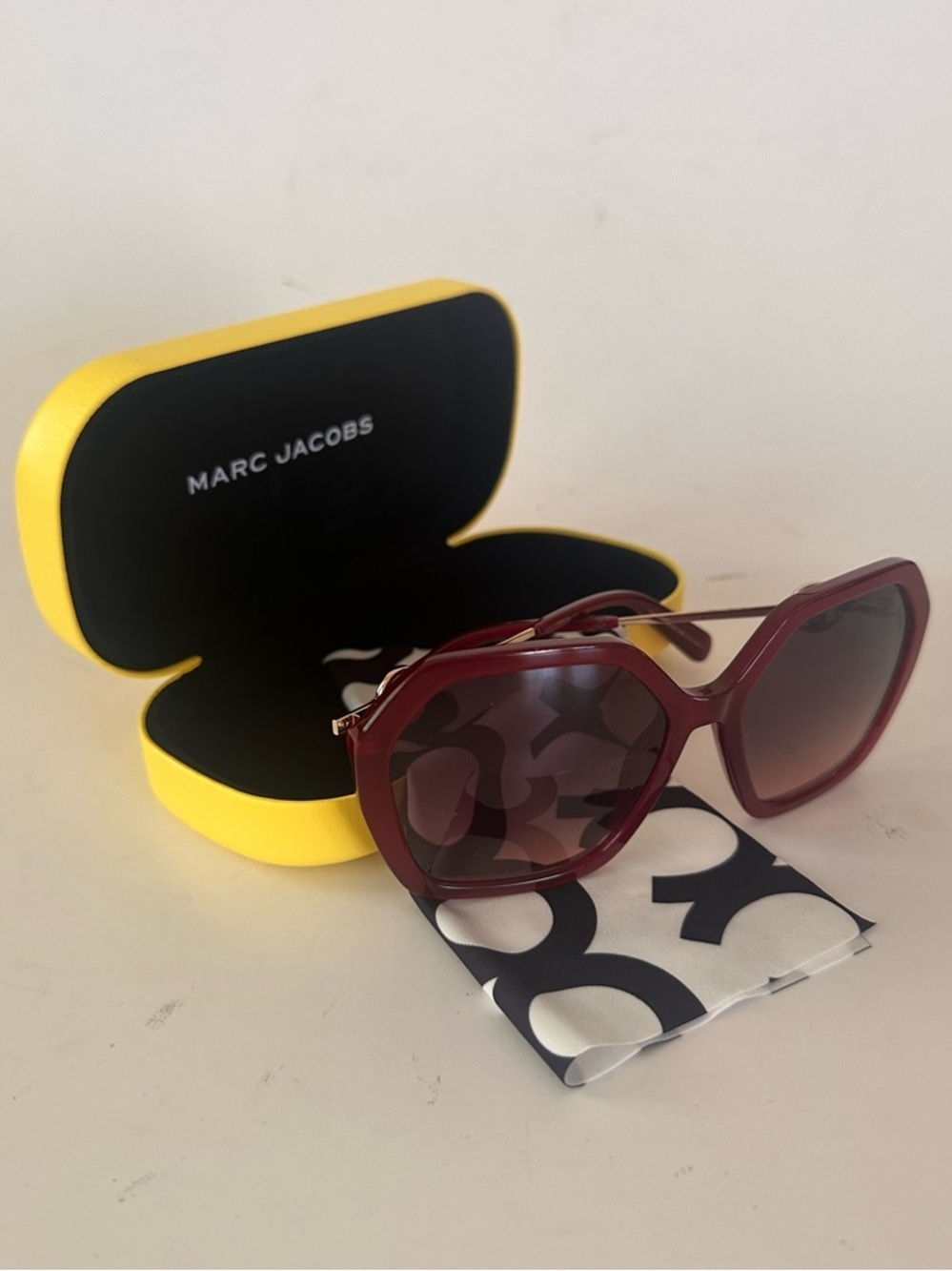 MARC JACOBS 53mm GRADIENT SQUARE SUNGLASSES